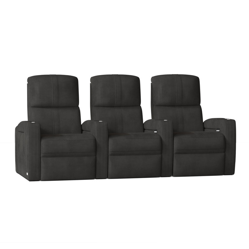 Rangée de cinéma maison Flash HR Series (rangée de 3), Anthracite Smartsuede