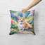Corgi Spring Path Throw Pillow-99813846
