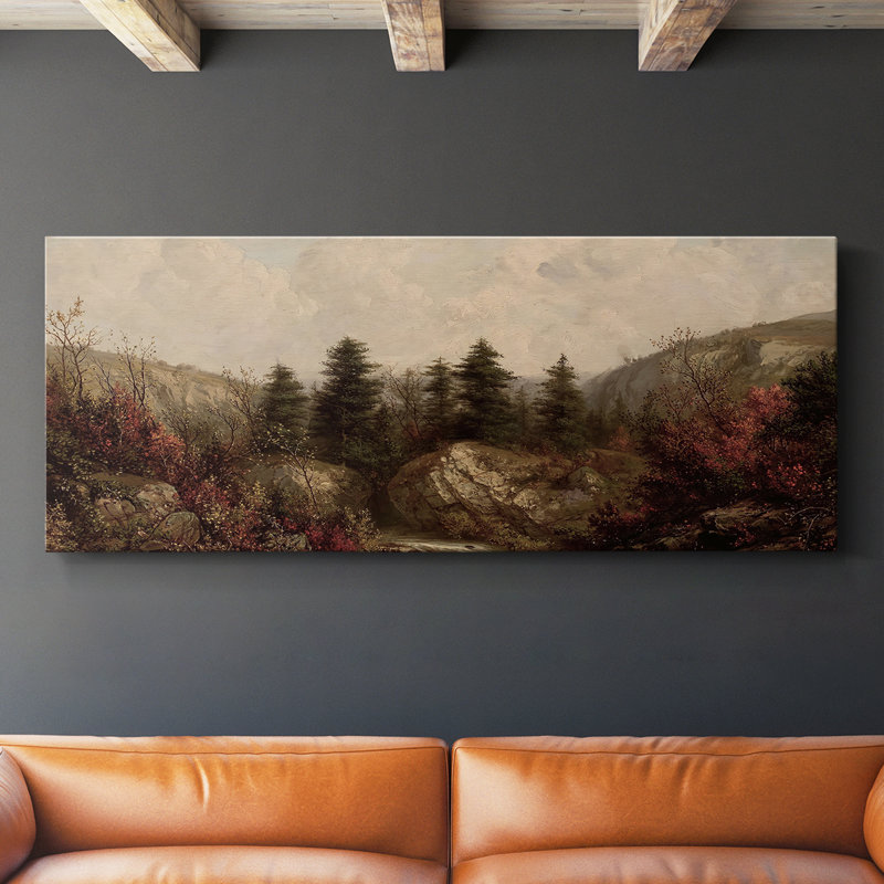 Série paysage - CDLIX - Toile tendue avec châssis - Prêt à accrocher, H 20 po x l 50 po