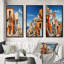 «Italy Terracotta Tones Fontanas X», 3 pièces sur toile-637074185-637074197