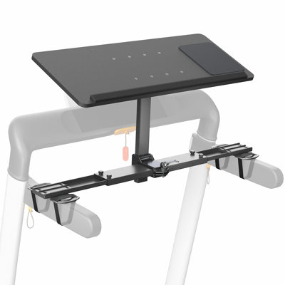 VIVO Height Adjustable Tilting Laptop Desk for Treadmills, Wooden Notebook Tray
