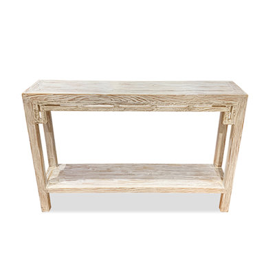 Console blanche à fond blanc