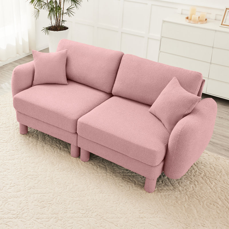Comfortable Shell Armrests Polyester Sofa For Relaxation