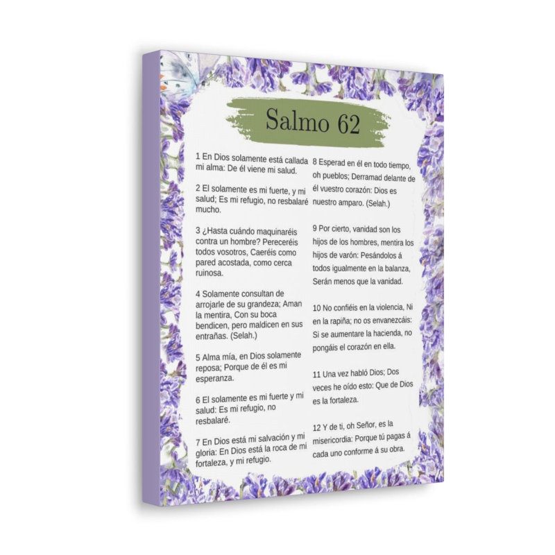 Salmo 62 - Wrapped Canvas Print, 41cm H x 30cm W