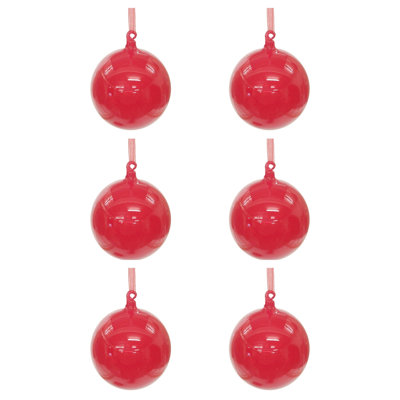 Glass Ball Ornaments (Set of 6)