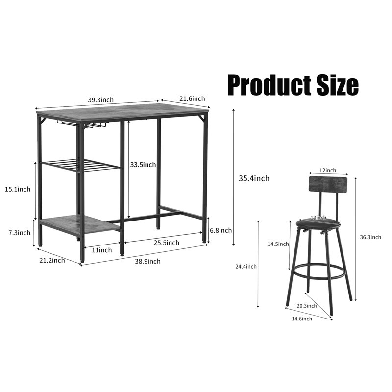 2 - Person Four Leg Dining Set