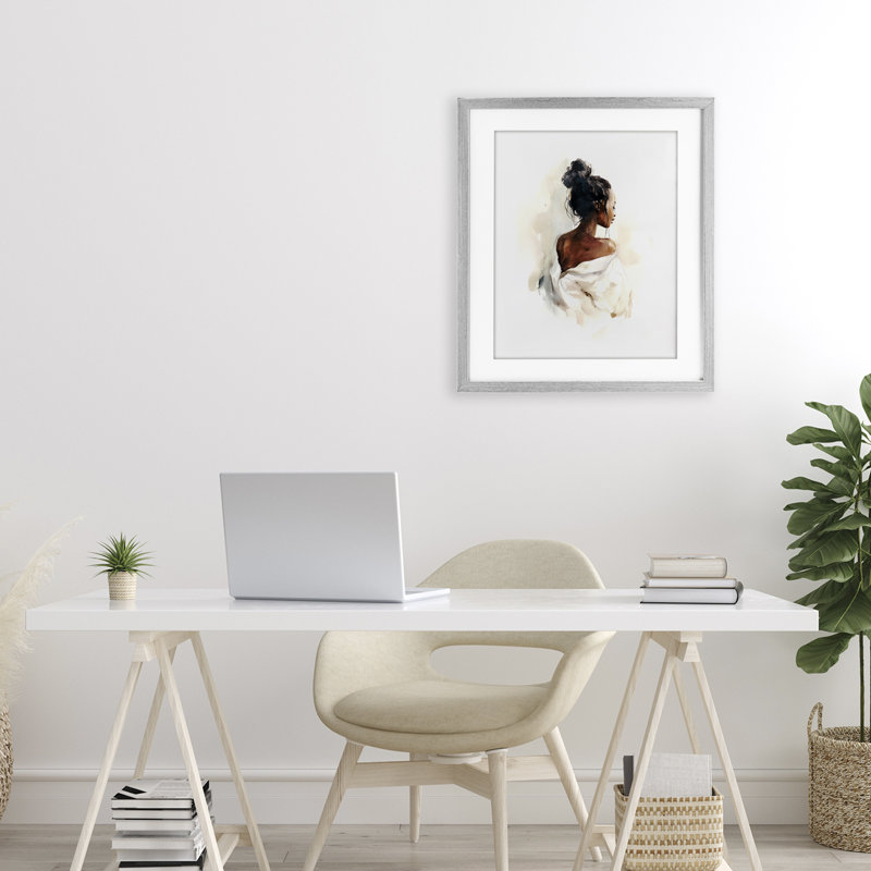Chic par derrière, reproduction encadrée sous verre, design par Svetlana Aleynikova, H 21 po x l 17 po, Farmhouse Grey Frame