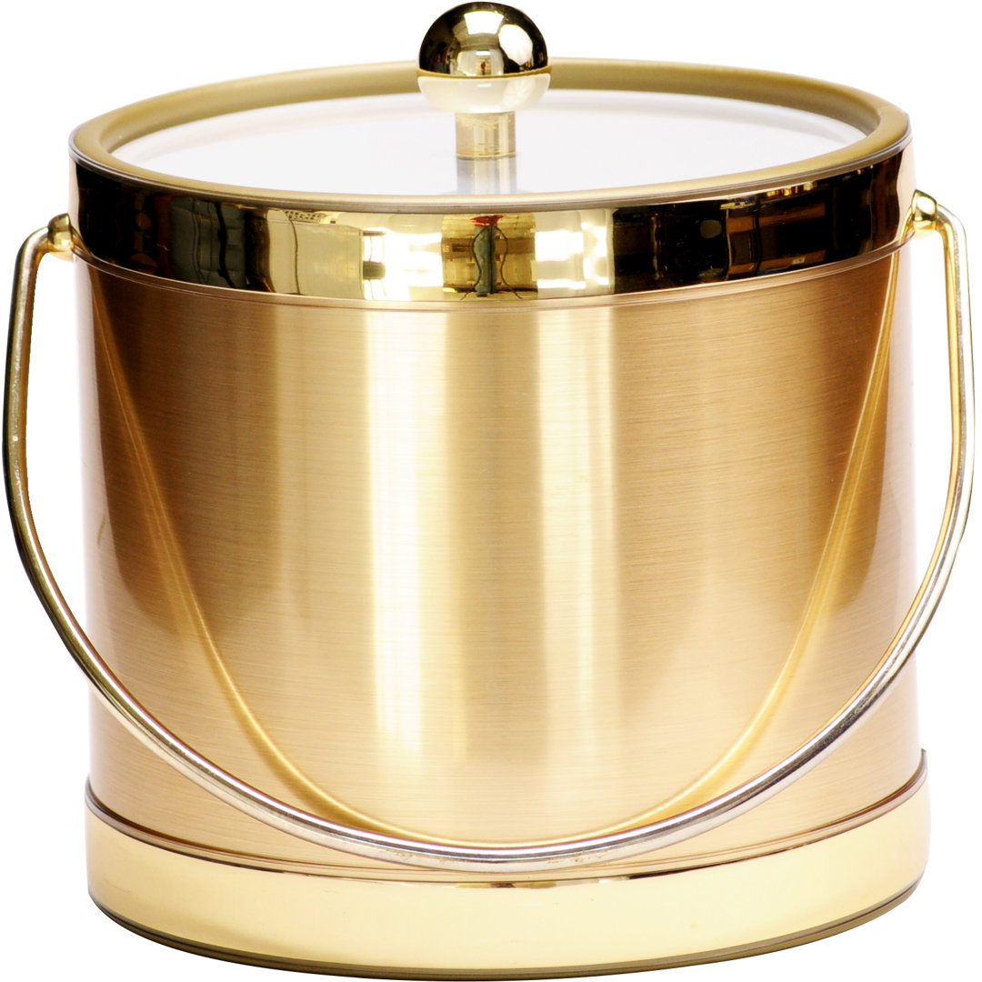 Deantrei Plastic Ice Bucket Winston Porter Finish: Gold