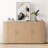 63" Modern Sideboard Buffet Cabinet, Storage for Dining Room Living Room Media Console, Oak