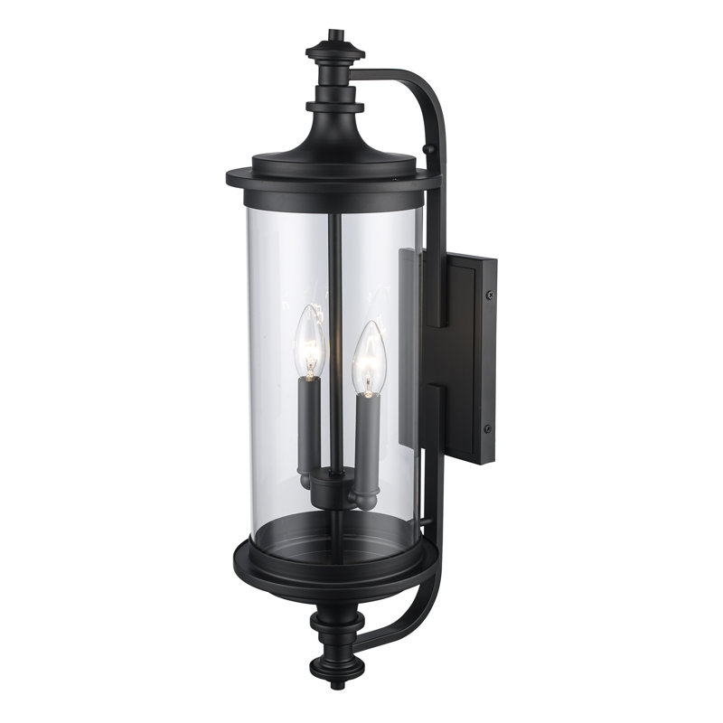 Applique murale d'extérieur 2 lumières Adeoye, H 24,7 po x l 7,7 po x P 9,8 po