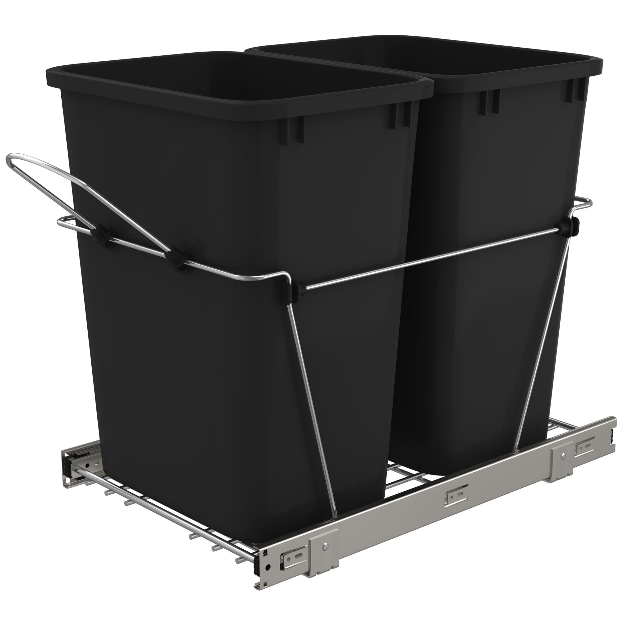 Rev-A-Shelf Double Sliding Pull-Out Waste Bin Containers & Reviews ...