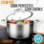 NutriChef 5 qt. Stainless Steel Nonstick Stockpot with Lid