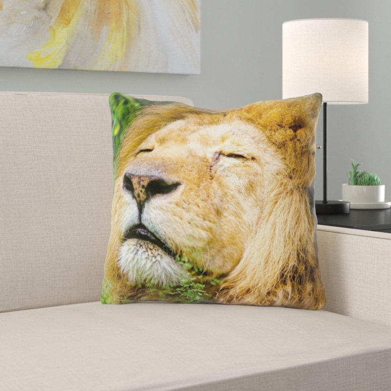 Coussin de lion africain