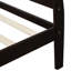 Structure de lit simple en bois: plateforme avec tête de lit et support robuste - Tête de lit solide et sans sommier-1436752472