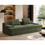 Canapé 4 places en mousse pour salon - Mousse intégrale, velours côtelé doux, ergonomique, large, sans assemblage, 229 cm de large (90 pouces).