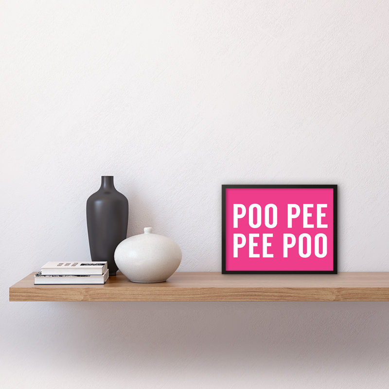 Ludene Poo Poo Pee Pee - Single Picture Frame Print