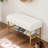 Guillaume Entryway Upholstered Storage Bench With Shelf
