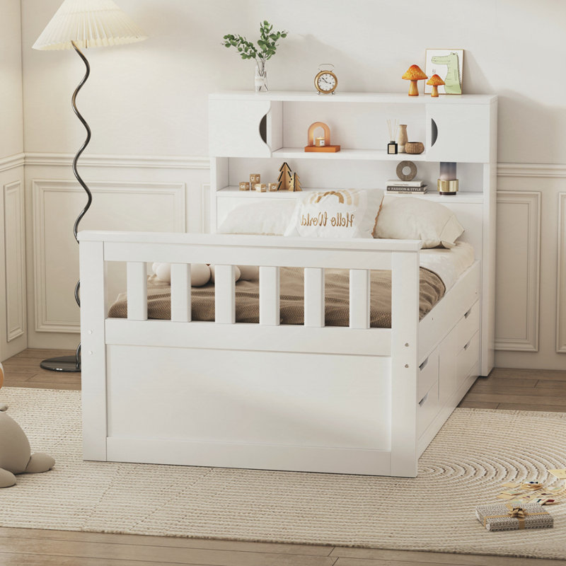 Ignacy Bookcase Bed, White