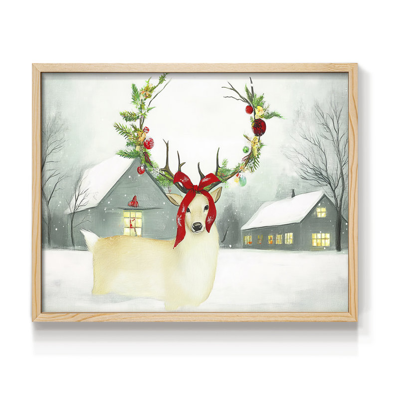 Chirstmas Art-CDXLVII - Reproduction encadrée - Restickable, H 8 po x l 10 po, Naturel