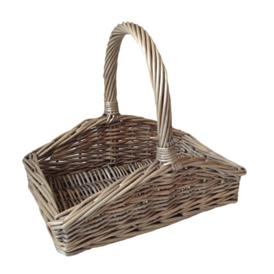 Wicker Slope sided Garden Trug Basket