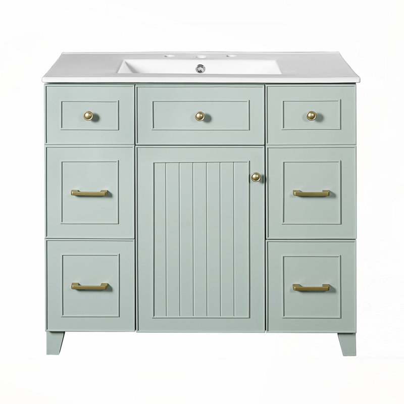 Meuble-lavabo 36 po avec lavabo en céramique