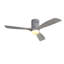 Ventilateur de plafond décoratif 52 pouces avec lumière DEL à intensité variable, télécommande 6 vitesses, 3 pales en bois massif, moteur à courant continu réversible pour le salon-505822654-505822648