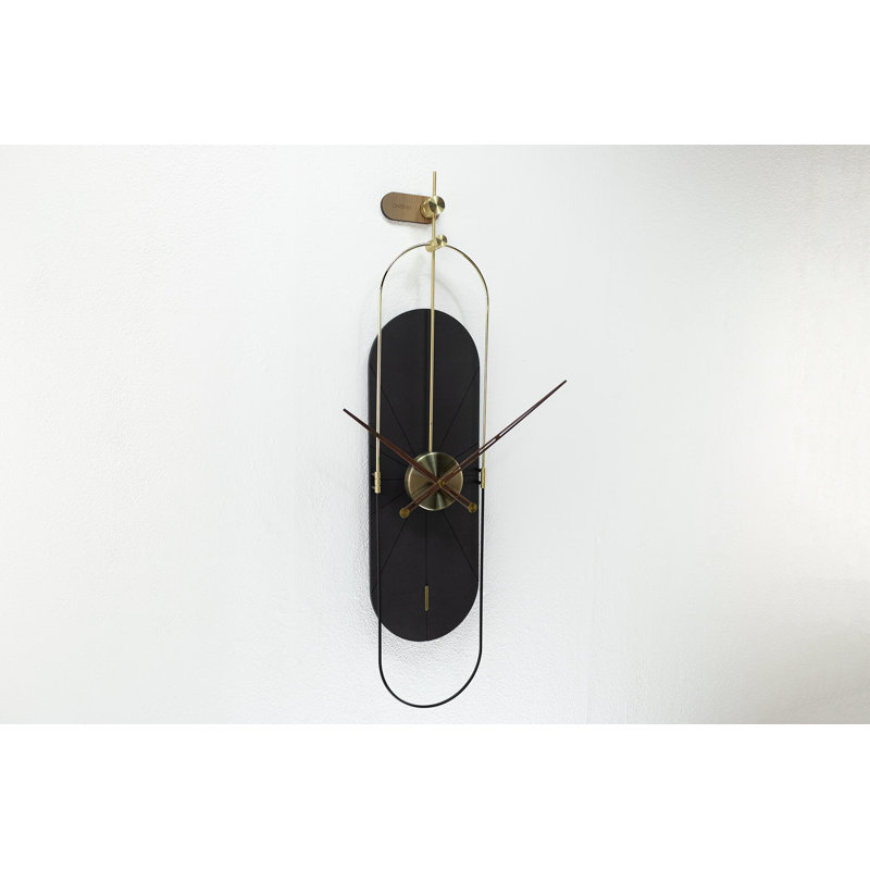 Wood Wall Clock, Black