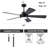 52" Modern 5-blade Ceiling Fans With Lights And Remote-1060924667