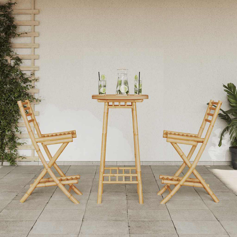 55cm Solid Wood Bar Set