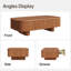Table basse de 55 po avec rangement en bois massif