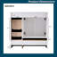 Meuble-lavabo autoportant de 72 pouces avec double évier en céramique à fermeture en douceur et 8 tiroirs de style shaker-359007949