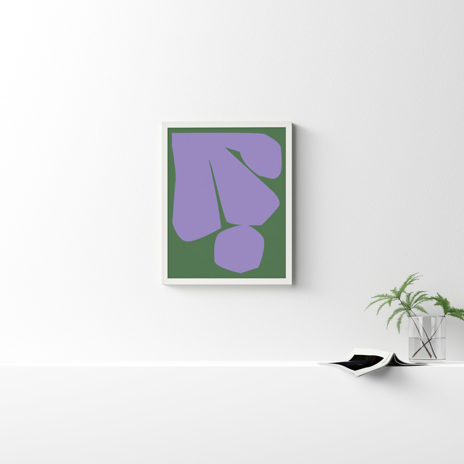 Barr "Element 2" Print by Michael Kempen, 20" H x 16" W x 1.25" D, White