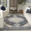 Nourison Essentials Persian Navy Area Rug-1469668009
