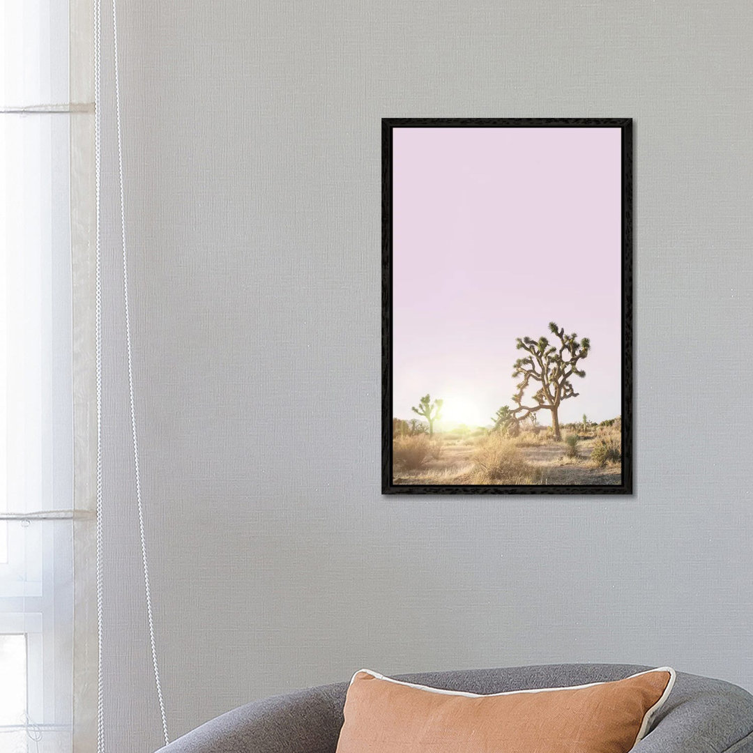 Joshua Tree Sunset von Sisi & Seb - Galerie-umwickelte Leinwand Giclée auf Leinwand