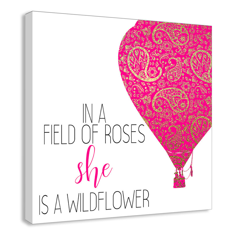 Il s’agit d’un wildflower, H 16 po x l 16 po x P 1,5 po, Toile