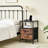 Carlisa Nightstand with Charging Station and Fabric Drawers, Bedside Table with USB Ports and Outlets, End Table with Open Shelf-1896140758-1911725108