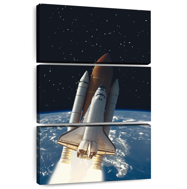 Oberle Rocket To Space, 38" H x 24" W