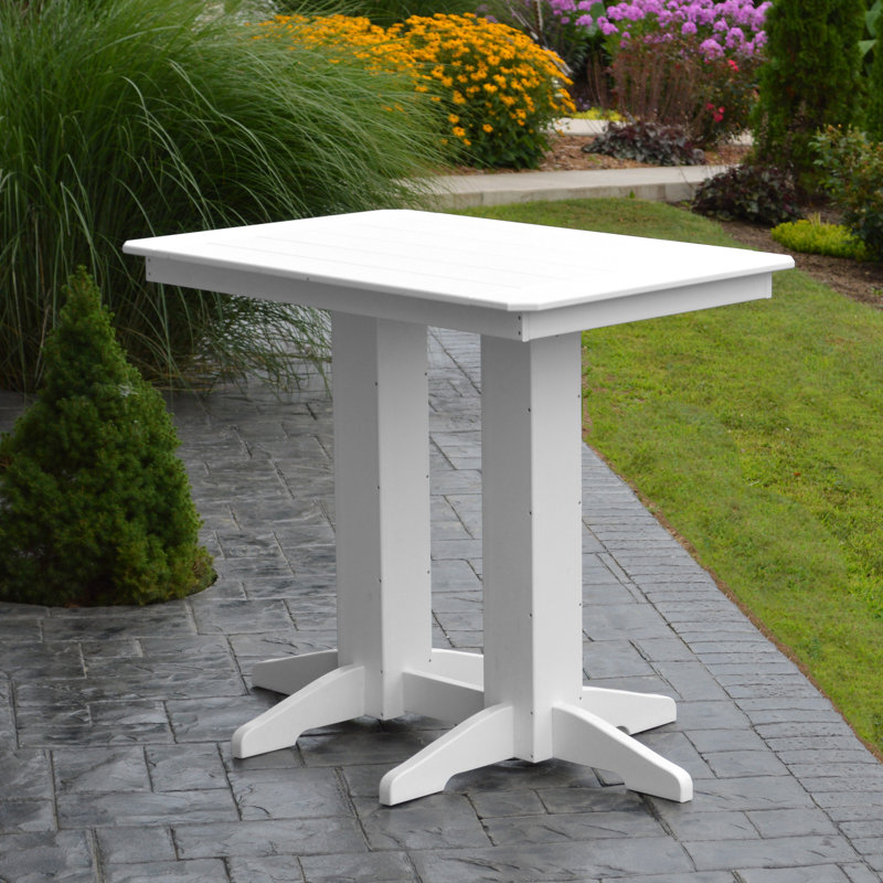 Table de bar Nettie, Blanc, l 33 po x L 48 po x H 42 po