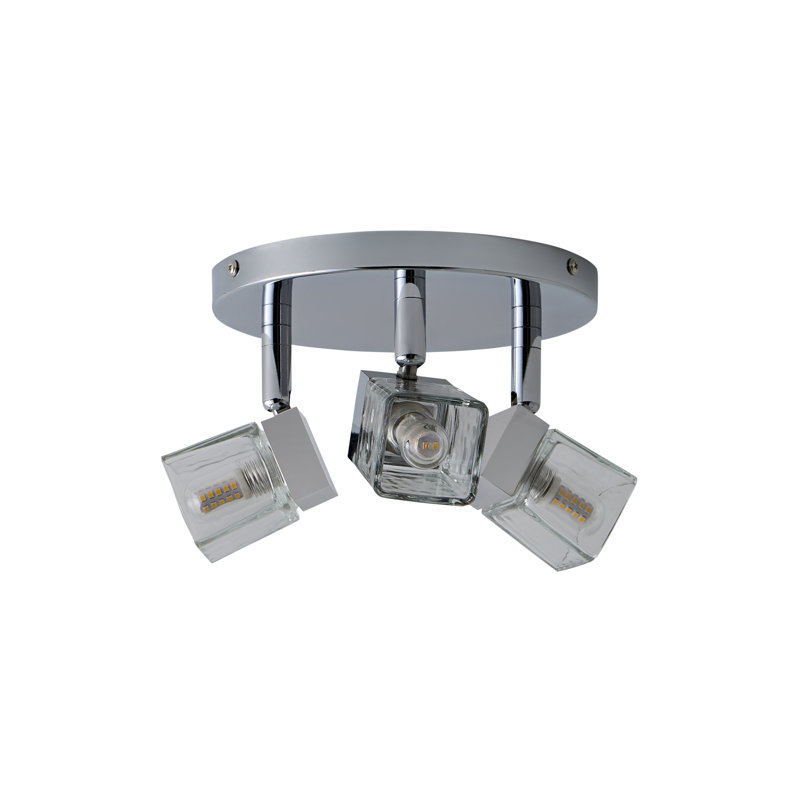 Eshleman Glass Spotlight, Polished Chrome, No