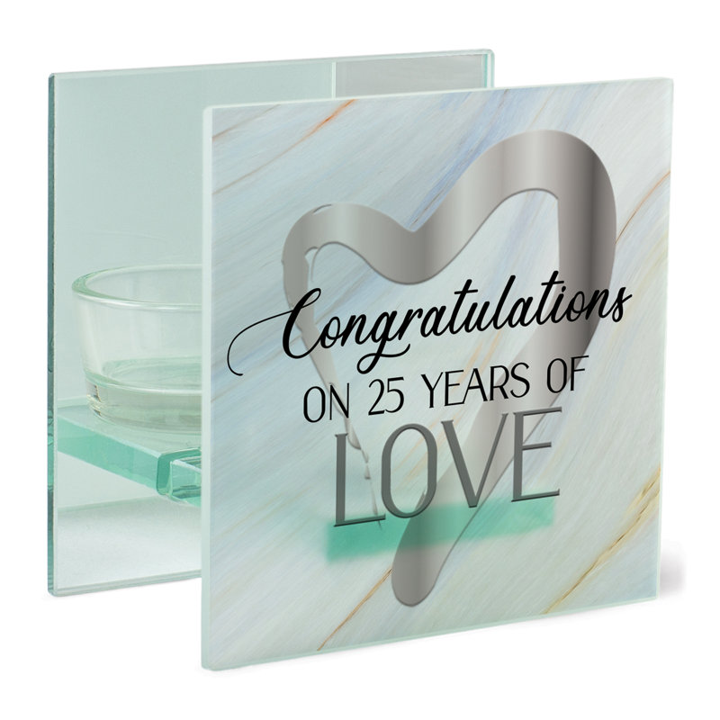 4 " Glass Tealight with Candle Included
