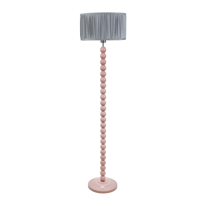 Grenada 145cm Traditional Floor Lamp, Pink, No, Grey
