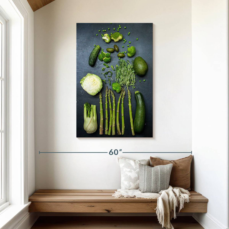 Aliments sains et verts, H 45 po x l 30 po