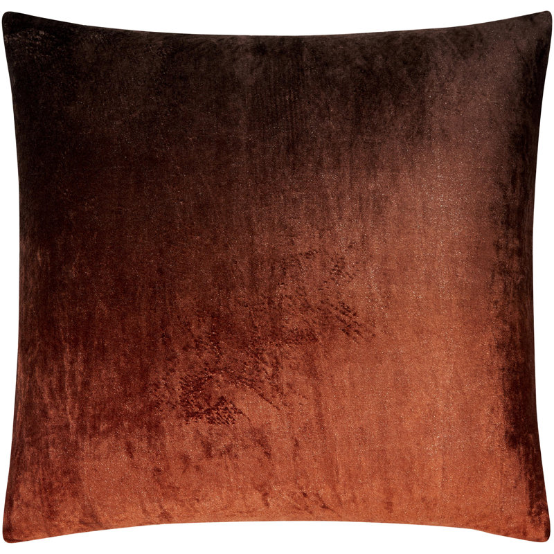 Coussin Theodosia, Prune foncée, 18 po x 18 po, Polyester/ bourre en polyester