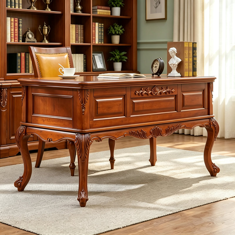 Solid Wood Writing Desk