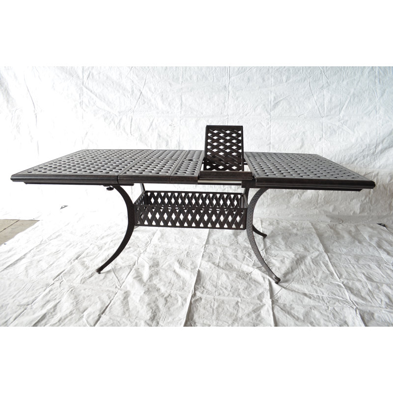 Nola Rectangular Extendable Outdoor Dining Table Yes , 60 " W 42 " D
