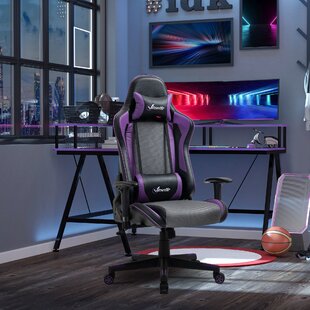 Vinsetto Racing Gaming Chair with RGB LED Light, Lumbar/Head Pillow, Swivel  Home Office Computer Chair High Back Chair with Sturdy Base, Black/Yellow