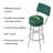 Swivel Upholstered Counter Stool with Metal Frame