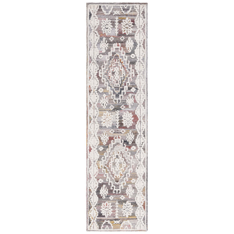 Metro Hand Tufted Wool And Cotton With Latex Southwestern Rug, Runner 2'3" x 9'