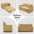 Deymi 64.2" Sleeper Sofa sofa bed-1592772676