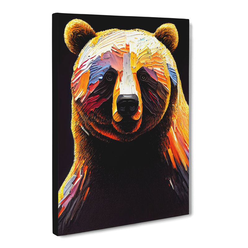 Bear Vol.5 - Wrapped Canvas, 50cm H x 35cm W x 3cm D